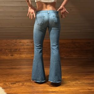 True religion 90s/early 2000s low rise flare jeans. Kendrick.